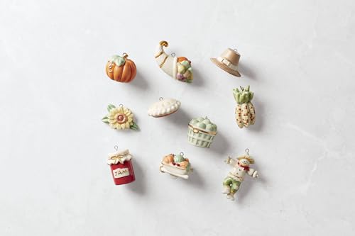 Lenox Autumn Favorites 10-Piece Fall Ornament Set - Seasonal Hanging Decor