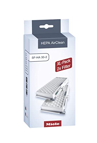 Miele HEPA AirClean SFHA30-2 Vacuum Filter XL Pack for 2 Years - 12 Month Lifespan