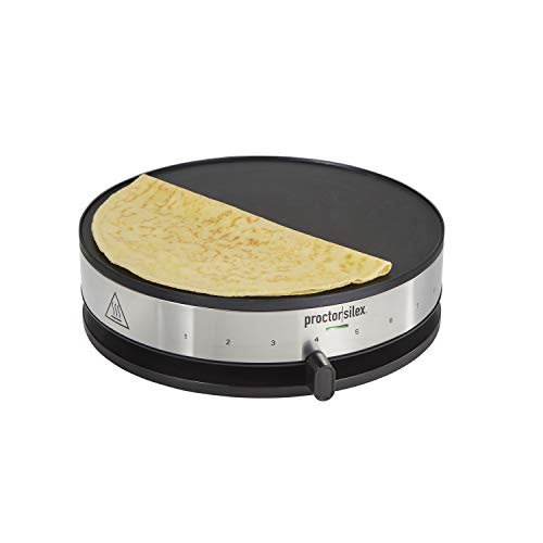 Electric Crepe Maker 13-Inch Nonstick Griddle with Temperature Control and Accessories