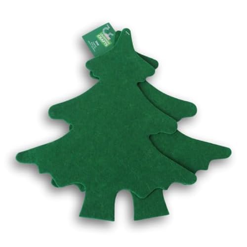 Large Christmas Tree Cutouts for Holiday Kids Crafts - Felt Shapes - 12 Inches - 2 Count