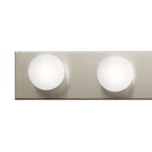 Kichler 36in 6-Light Bathroom Vanity Light Brushed Nickel - Dimmable Fixture