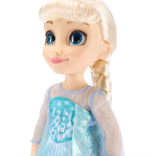 Disney Store Elsa Once Upon a Story Doll - 16 Inch Disney Princess Toy with Reflective Eyes & Detailed Costume