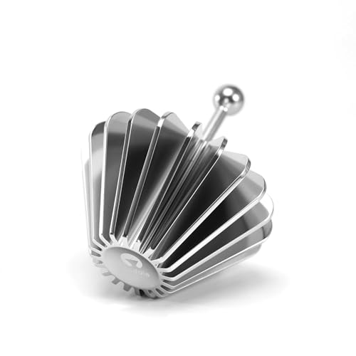 Silver Metal Coffee Filter Presser for Pour Over & V60 Filter Paper - All Metal Design