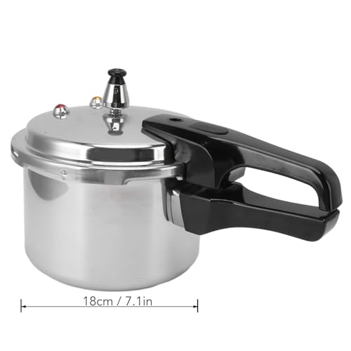 Mini Aluminum Alloy Pressure Cooker 3L - Compact Induction & Gas Stove Compatible