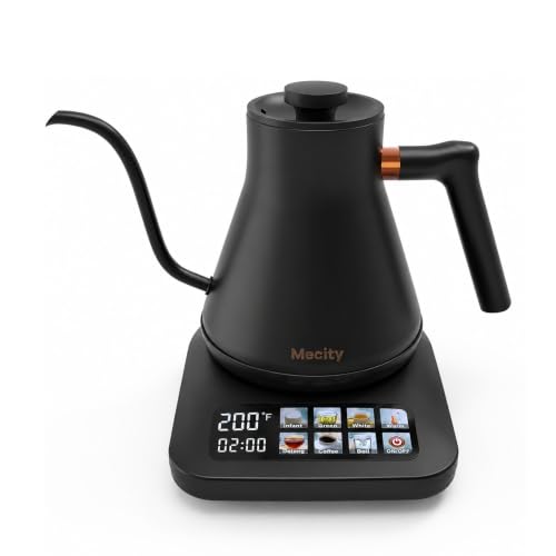 Mecity Electric Kettle with 6 Preset Temperatures & Touchscreen Control 0.8L