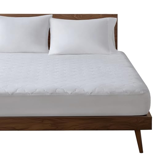 Sleep Philosophy King Size Cotton Mattress Pad with Cooling & Moisture Wicking