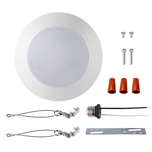 GREENLUX 7.5-Inch Flush Mount LED Disk Lights 12 Pack, Adjustable 5CCT, CRI90, 1000lm, 15W Ceiling Light