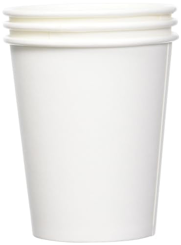 Amazon Basics 8 fl oz Disposable Paper Cups for Hot & Cold Beverages, 1000 Count