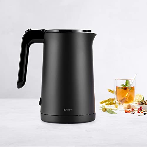 ZWILLING Enfinigy Cool Touch Electric Kettle - Black, 1-Liter Cordless Hot Water & Tea Maker