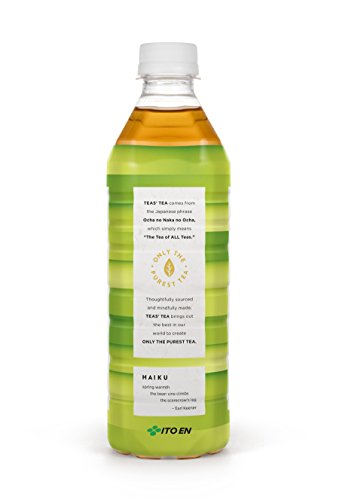 Organic Unsweetened Green Tea - Zero Calories, 16.9oz Pack of 12