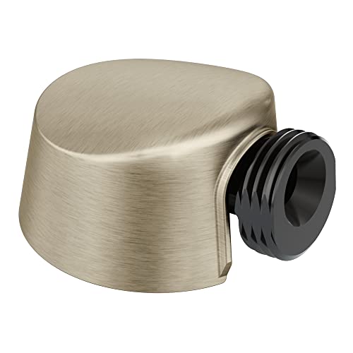 Moen Drop Ell Handheld Shower Hose Wall Connector - Brushed Nickel, 0.5 Inch IPS, Model A725BN
