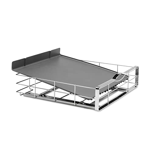 simplehuman 20-Inch Pull-Out Cabinet Organizer - Heavy-Gauge Steel Frame, Silver - 20 Inch
