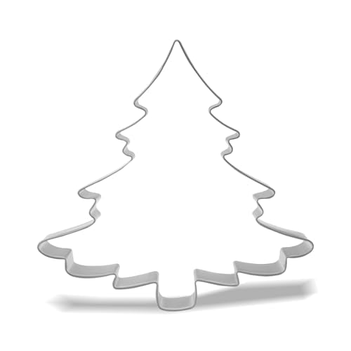 Keewah 5-Inch Stainless Steel Christmas Tree Cookie Cutter for Baking & Crafts