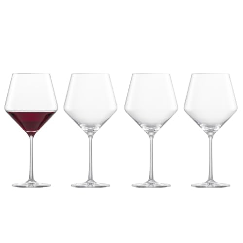 Set of 4 Burgundy Red Wine Glasses - 23oz Tritan Crystal, Dishwasher Safe