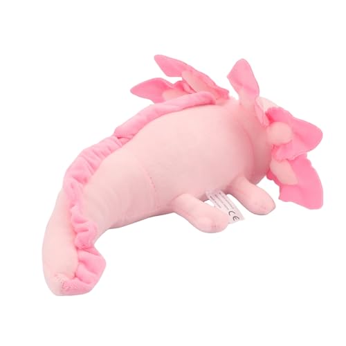 Pink Realistic Axolotl Plush Toy 17.7", Adorable Soft Salamander Stuffed Animal, Ultra-Soft Hugging Plushies Pillow, Ideal Gift for Kids, Girls, Boys, Birthday Holiday Christmas