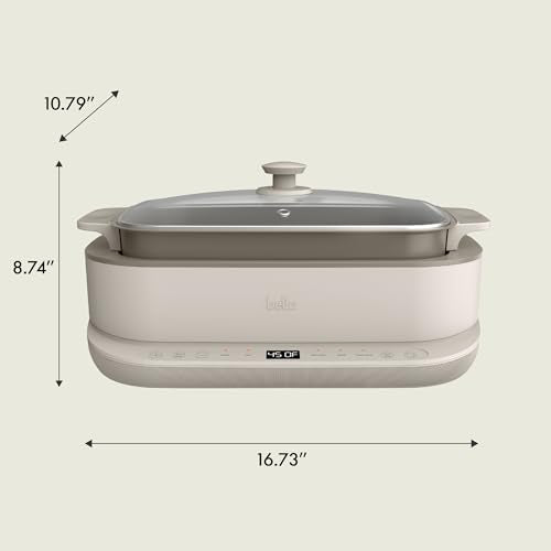 BELLA 6-Quart Multi-Functional Programmable Multi-Cooker with Sear, Sauté, Steam & Slow Cook