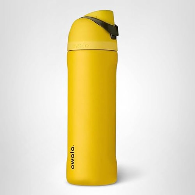 Owala Harry Potter FreeSip Insulated Stainless Steel Water Bottle with Straw, BPA-Free Sports Water Bottle, Great for Travel, 24 Oz, Hufflepuff