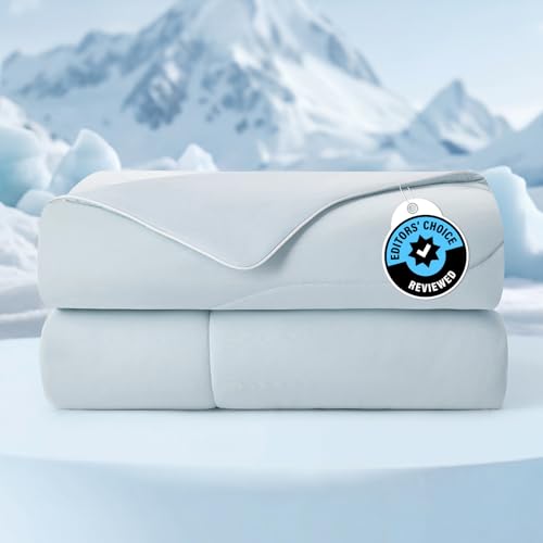 Cozy Bliss Cooling Comforter Queen Size, Blankets for Hot Sleepers