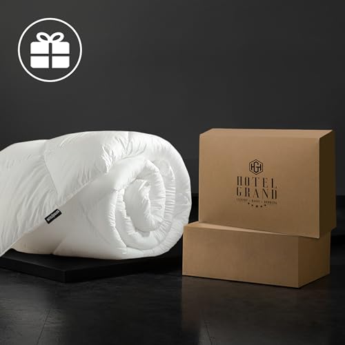 All Season King Size Goose Feather Down Fiber Comforter - Hotel Grand