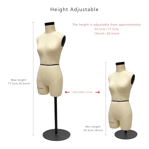 Half Scale Dress Form (Not Adult Full Size) 1:2 TabletopMiniature