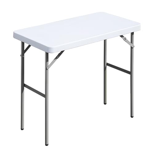 White 2.7ft Folding Plastic Table - Indoor & Outdoor Event Desk