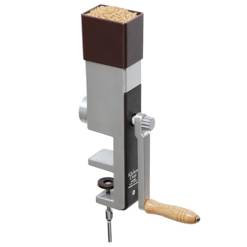 Kitchen Crop Hand Crank Grain Mill - Stainless Steel Flour Grinder for Wheat & Multi-Grain