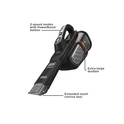 Portable Cordless Hand Vacuum Cleaner - Black+Decker 20V AdvancedClean+ (One Size)