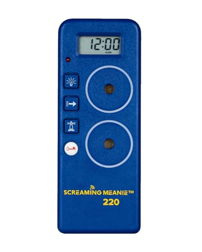 Screaming Meanie 220 Alarm Clock Blue | Heavy-Duty Loud Wake-Up Device