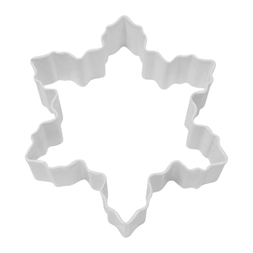 Snowflake Cookie Cutter 4in – Polyresin-Coated Stainless Steel for Cookies, Fondant & Crafts