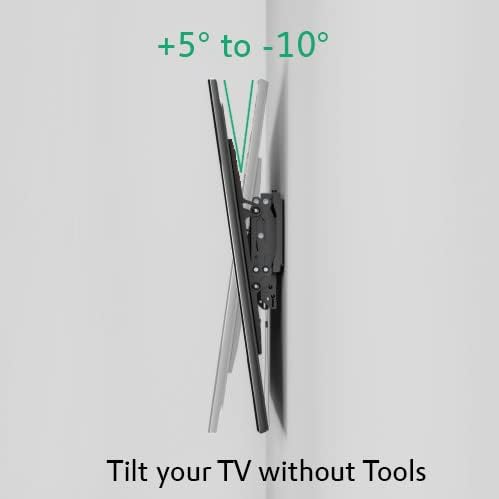ynVISION.DESIGN Advanced Tilt TV Wall Mount Bracket | Supports 40-65 Inch TVs - Easy Tilt & Swivel, Max VESA 400x400, Heavy Duty Up to 165 lbs