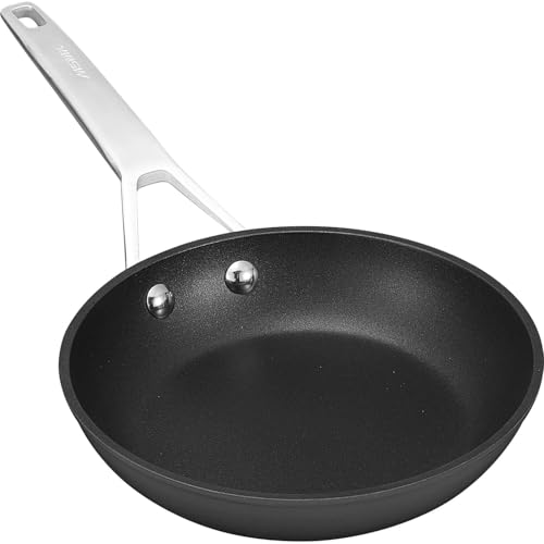 MsMk 7 Inch Small Nonstick Frying Pan for Eggs and Omelets - Grey