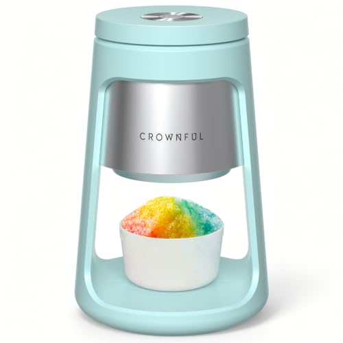 Electric Ice Shaver Machine - Blue 130W Snow Cone & Slush Maker with 2 Cups