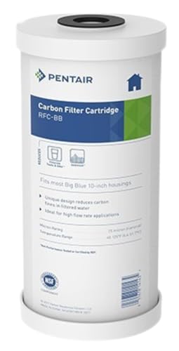 10-Inch Big Blue Radial Flow Carbon Water Filter Pack of 1 - 50,000 Gallon Capacity