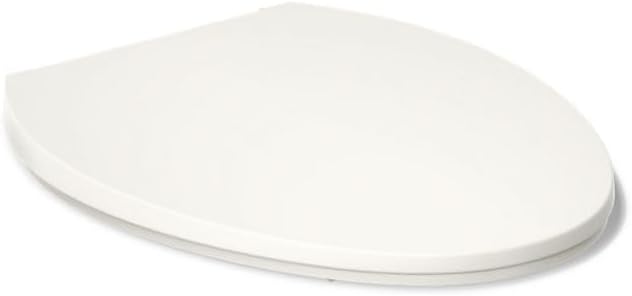 KOHLER K-27332-0 Glissade ReadyLatch Quiet Close Round Toilet Seat, White, Grip-Tight Hardware, Quiet Close Lid Prevents Slamming