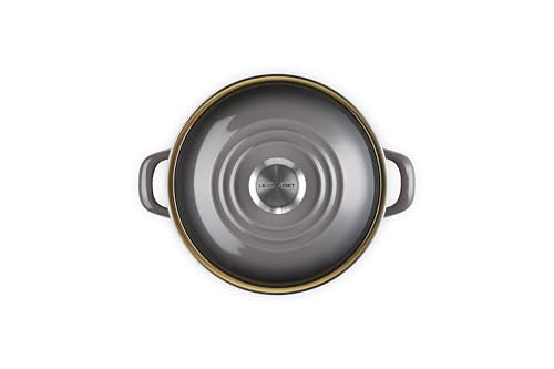 Le Creuset Enamel on Steel Petite Stockpot - 3.8 Qt. Oyster Variation