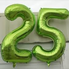 Number 7 Balloon by Light Green - 40 Inch Birthday Decoration for Girls & Women