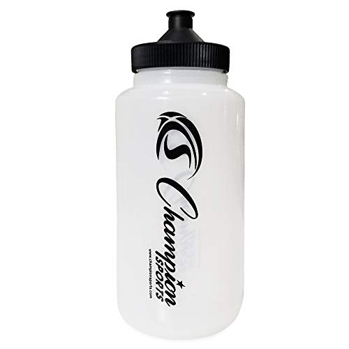 Champion Sports Quart Plastic Water Bottle Set with Collapsible Carrier