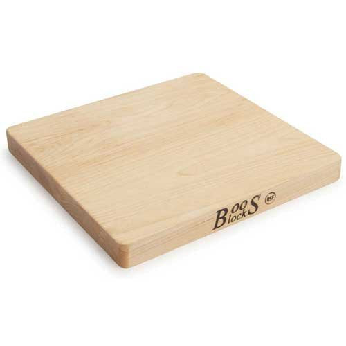John Boos 10x10in Chop-N-Slice Maple Wooden Cutting Board with Eased Corners