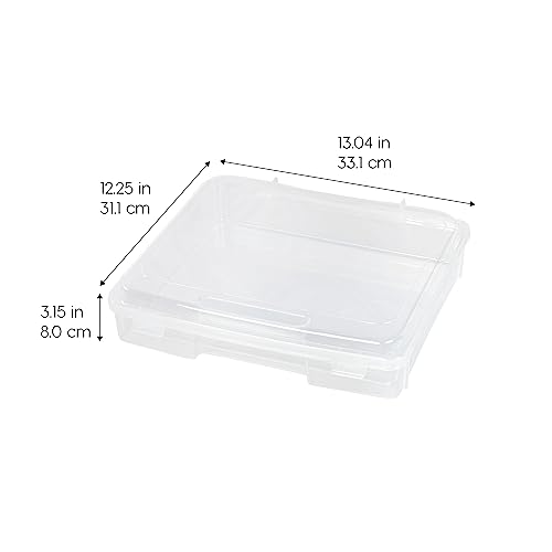 IRIS USA 6-Pack Clear Board Game Storage Cases, Thick Durable Craft Organizer