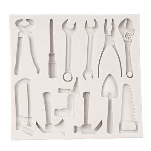 Construction Tools Fondant Silicone Molds Hand Tools Chocolate Mold For Cake Decoration Cupcake Topper Polymer Clay Chocolate Candy Sugar Craft Gum Paste