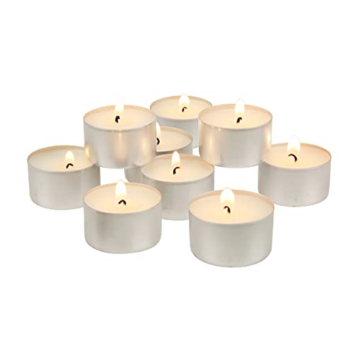 300 Pack Unscented Tea Light Candles - White Long Burn Time, Safety & Versatile Decor