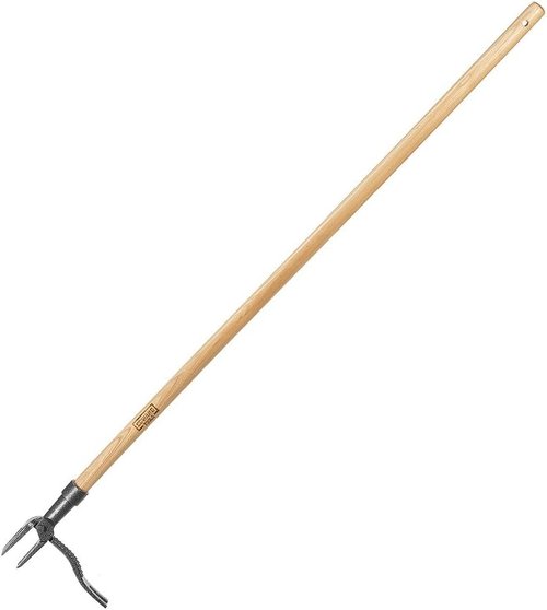 Edward Tools PullPro Long Handle Weed Puller - 48" Heavy-Duty Hardwood with 4-Claw Steel Head | Easy Stand-Up Tool for Seniors