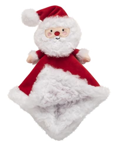 Baby Starters Plush Santa Snuggle Buddy with Security Blanket - Red, 13 Inch, Embroidered Christmas Toy for Babies