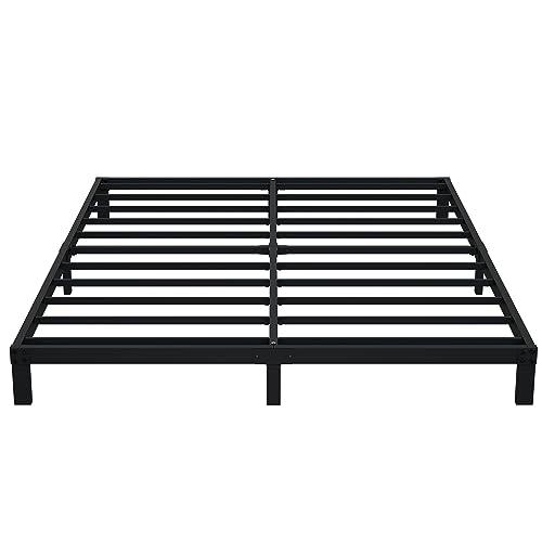 Queen Bed Frame - Low Profile 7 Inch Platform, Heavy Duty Steel Support