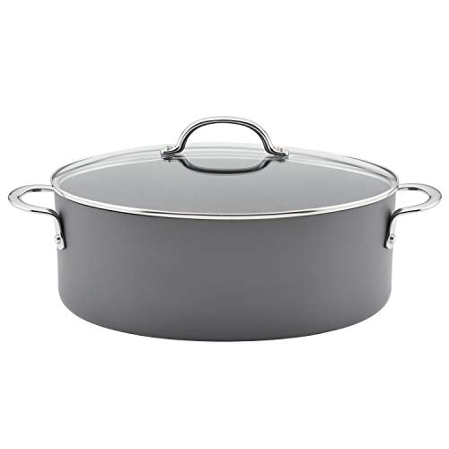 8 Quarts Nonstick Stockpot and Braiser - Oval Pasta Pot by Rachael Ray