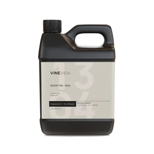 VINEVIDA Santal Diffuser Oil Refill 32oz - Sandalwood Essential Oil for Diffusers