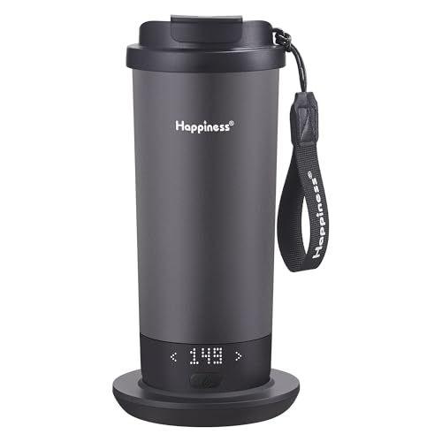 Self-Heating Travel Coffee Mug - 20oz Black Temperature Control Smart Cup