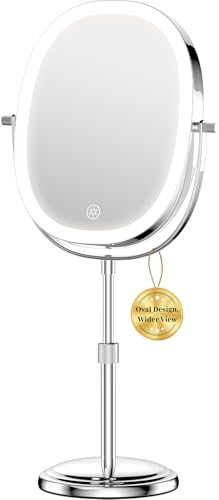 DeLanges Lighted Makeup Mirror with 7x Magnification & Adjustable Height