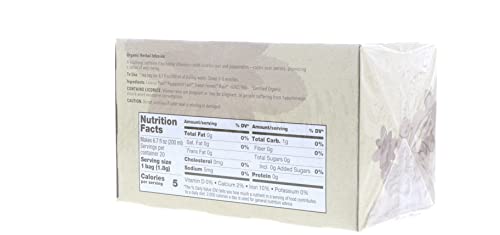 Organic Herbal Tea Bags - Caffeine-Free Relaxation, 20 Count