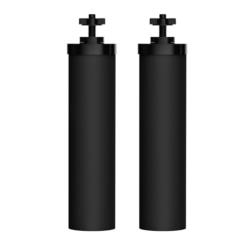 Waterdrop Black Water Filter Replacement for Berkey BB9-2 - 2 Carbon Filters
